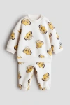 H&m Babies'  2-piece Printed Sweatshirt Set In Multi