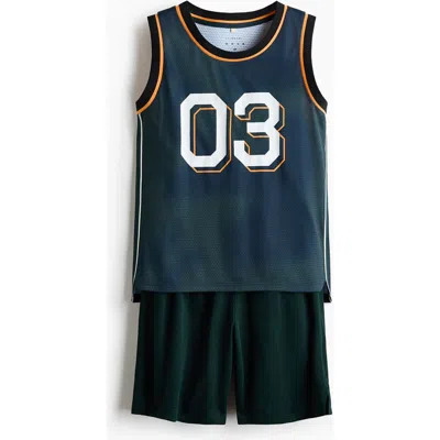 H&m Kids'  2-piece Sports Set With Drymove In Blue