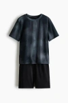 H&m Kids'  2-piece Sports Set With Drymove In Black