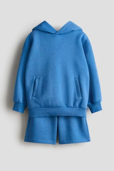 H&m Kids'  2-piece Sweatshirt Set In Blue