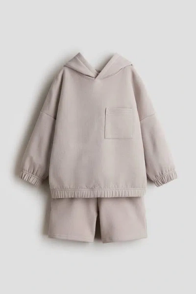 H&m Kids'  2-piece Sweatshirt Set In Brown