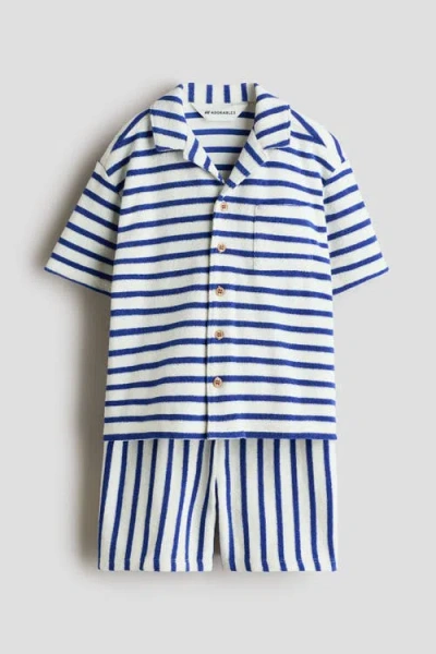 H&m Kids'  2-piece Terry Set In Blue