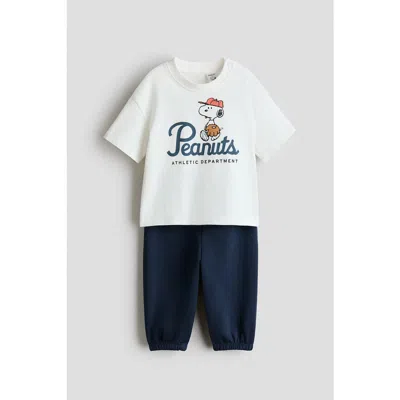 H&m Babies'  2-piece T-shirt And Joggers Set In Multi