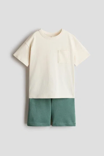 H&m Kids'  2-piece T-shirt And Shorts Set In Multi