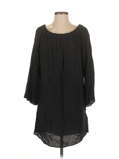 Pre-owned H&m 3/4 Sleeve Blouse In Black