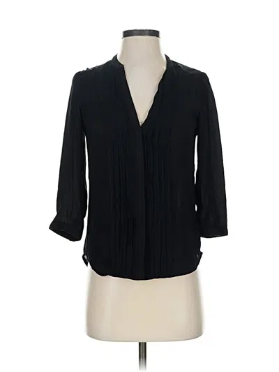 Pre-owned H&m 3/4 Sleeve Blouse In Black