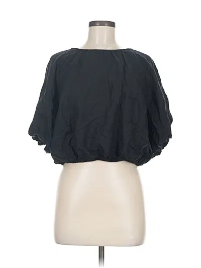 Pre-owned H&m 3/4 Sleeve Blouse In Black