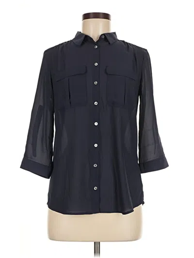 Pre-owned H&m 3/4 Sleeve Blouse In Black