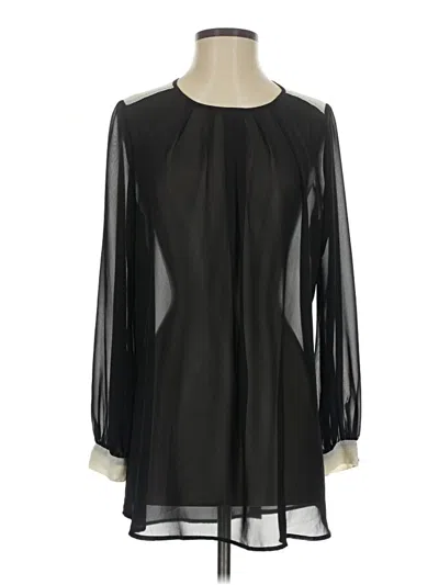 Pre-owned H&m 3/4 Sleeve Blouse In Black