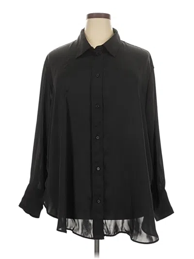 Pre-owned H&m 3/4 Sleeve Blouse In Black