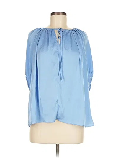 Pre-owned H&m 3/4 Sleeve Blouse In Blue