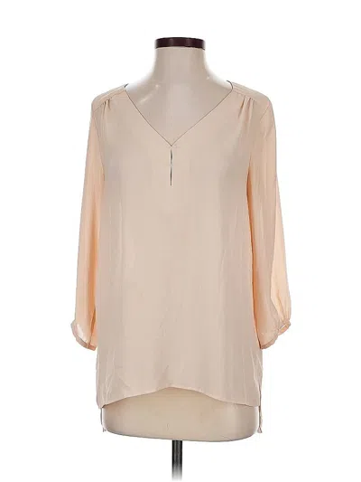 Pre-owned H&m 3/4 Sleeve Blouse In Brown