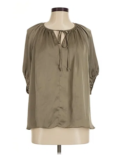 Pre-owned H&m 3/4 Sleeve Blouse In Gray