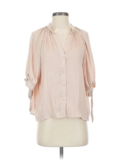 Pre-owned H&m 3/4 Sleeve Blouse In Pink