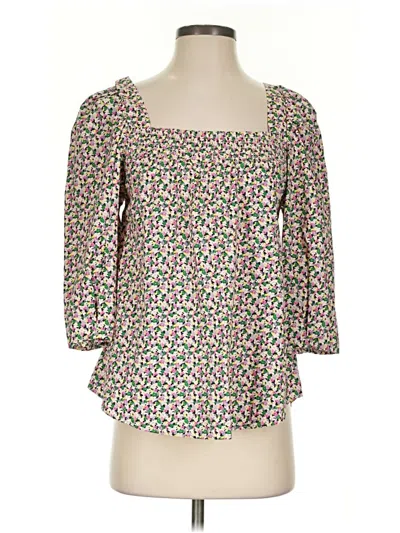 H&m 3/4 Sleeve Blouse In Multi