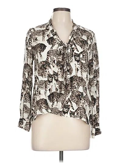 Pre-owned H&m 3/4 Sleeve Blouse In White
