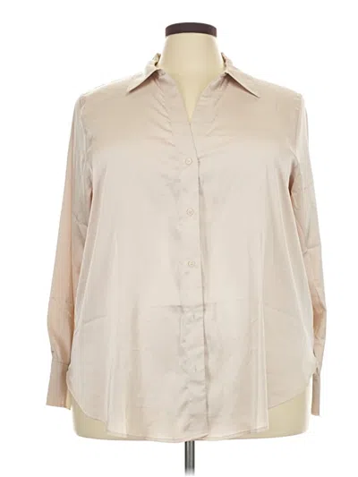 Pre-owned H&m 3/4 Sleeve Blouse In White