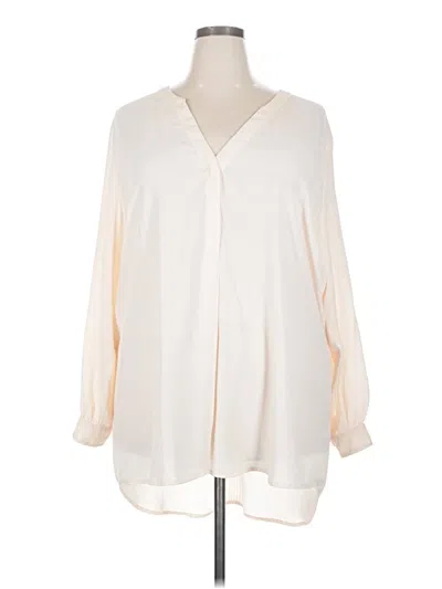 Pre-owned H&m 3/4 Sleeve Blouse In White
