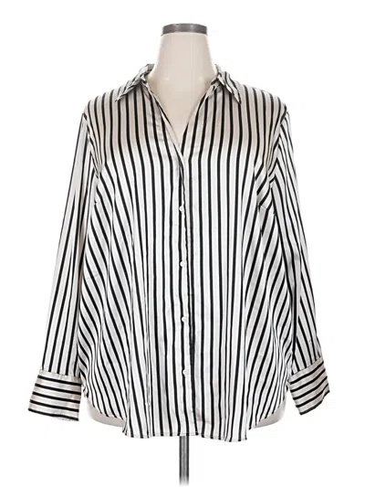 Pre-owned H&m 3/4 Sleeve Blouse In White