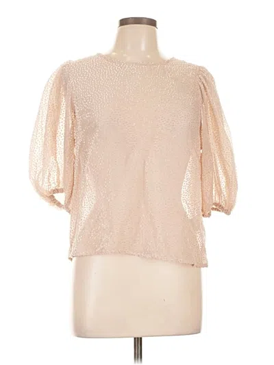 Pre-owned H&m 3/4 Sleeve Blouse In White