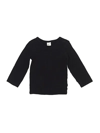 Pre-owned H&m Babies' 3/4 Sleeve T-shirt In Black