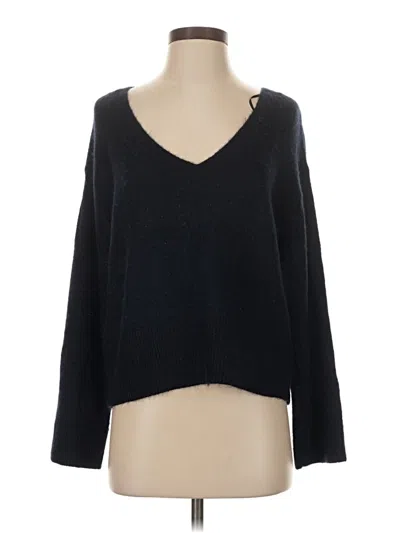 Pre-owned H&m 3/4 Sleeve T-shirt In Black