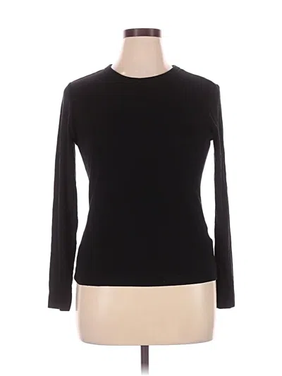 Pre-owned H&m 3/4 Sleeve T-shirt In Black