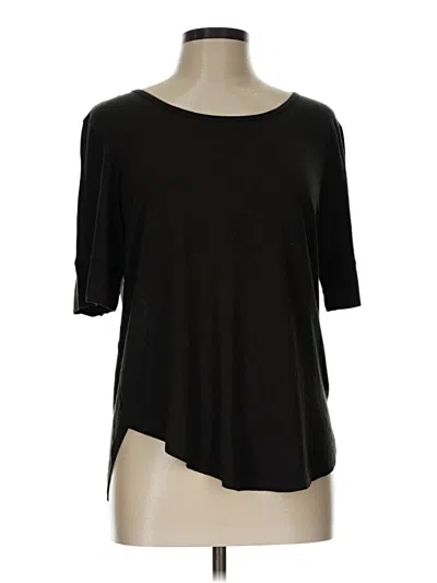 Pre-owned H&m 3/4 Sleeve T-shirt In Black