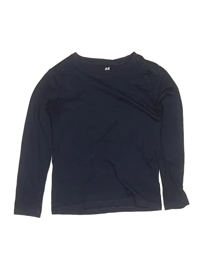 Pre-owned H&m Kids' 3/4 Sleeve T-shirt In Blue