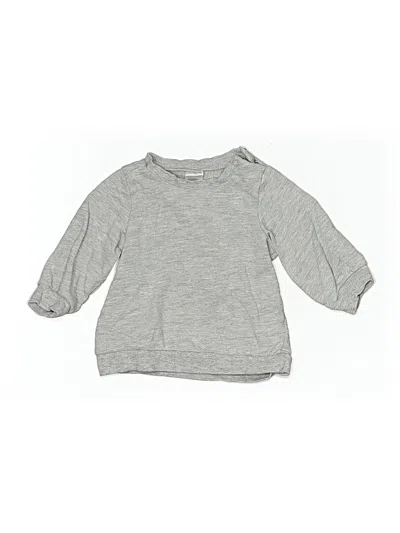 Pre-owned H&m Babies' 3/4 Sleeve T-shirt In Gray