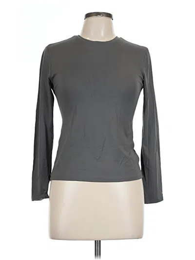 Pre-owned H&m 3/4 Sleeve T-shirt In Gray