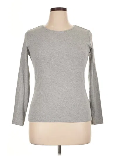 Pre-owned H&m 3/4 Sleeve T-shirt In Gray