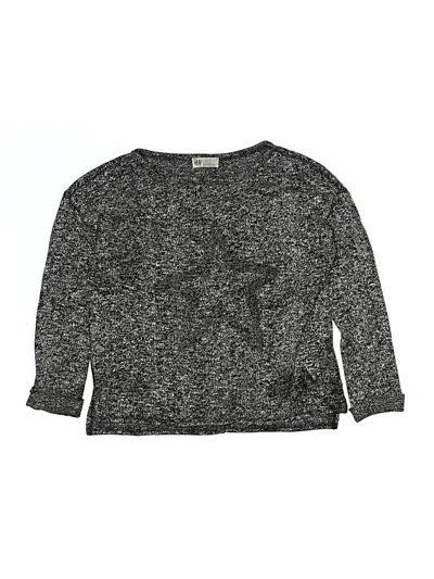 Pre-owned H&m Kids' 3/4 Sleeve T-shirt In Gray