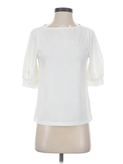 Pre-owned H&m 3/4 Sleeve T-shirt In Ivory