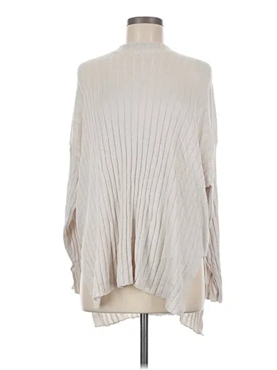 Pre-owned H&m 3/4 Sleeve Turtleneck In Tan