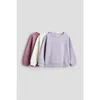 H&m Kids'  3-pack Brushed-inside Sweatshirts In Multi