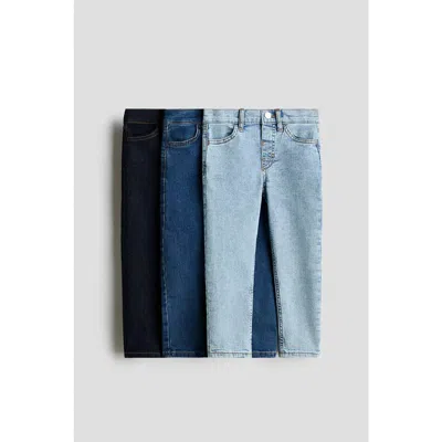 H&m Kids'  3-pack Comfort Stretch Slim Fit Jeans In Multi