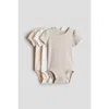 H&m 3-pack Cotton Bodysuits In Multi