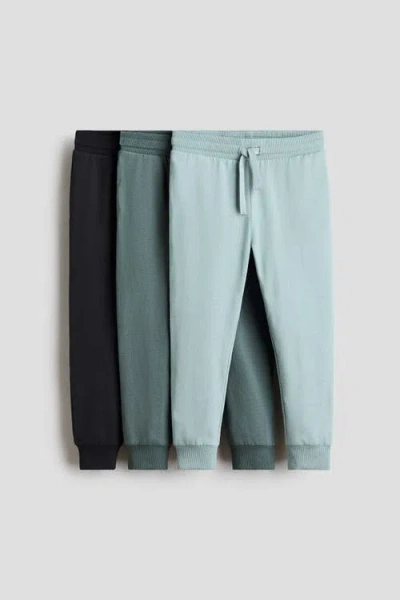 H&m Kids'  3-pack Cotton Joggers In Multi