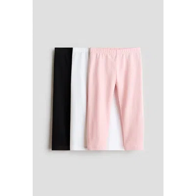 H&m Kids'  3-pack Cotton Leggings In Multi