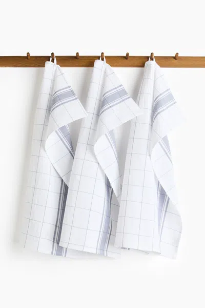 H&m 3-pack Cotton Tea Towels In White