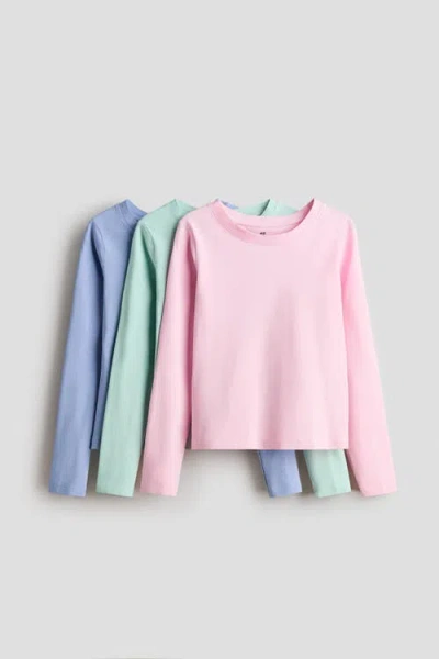 H&m Kids'  3-pack Cotton Tops In Multi