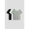 H&m Kids'  3-pack Cotton T-shirts In Multi