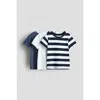 H&m Kids'  3-pack Cotton T-shirts In Multi
