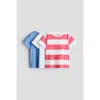 H&m Kids'  3-pack Cotton T-shirts In Multi