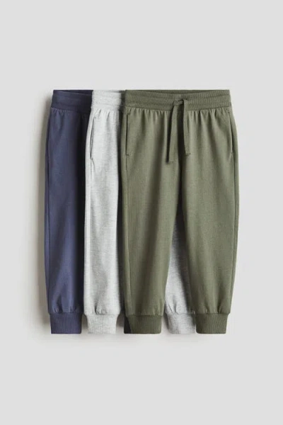 H&m Kids'  3-pack Joggers In Multi