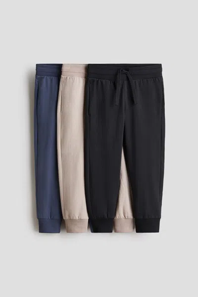 H&m Kids' 3-pack Joggers In Multi