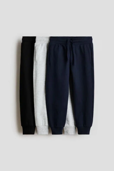 H&m Kids'  3-pack Joggers In Multi
