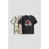 H&m Kids'  3-pack Printed T-shirts In Multi