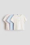 H&m Kids'  3-pack Printed T-shirts In Multi